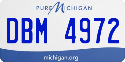 MI license plate DBM4972