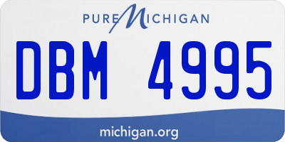 MI license plate DBM4995