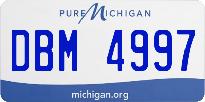 MI license plate DBM4997