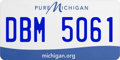MI license plate DBM5061