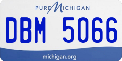 MI license plate DBM5066