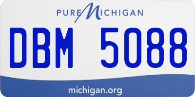 MI license plate DBM5088