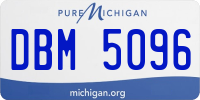 MI license plate DBM5096