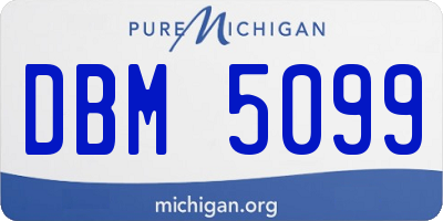MI license plate DBM5099