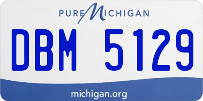 MI license plate DBM5129