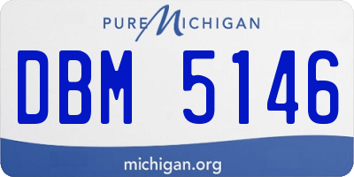 MI license plate DBM5146