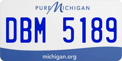 MI license plate DBM5189