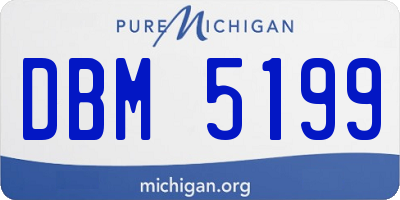 MI license plate DBM5199