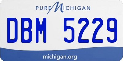 MI license plate DBM5229