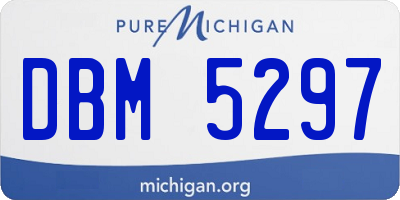MI license plate DBM5297