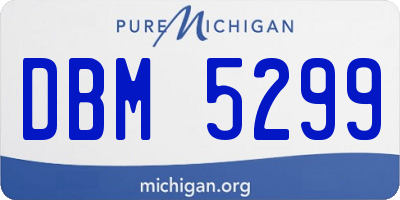 MI license plate DBM5299