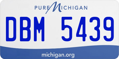 MI license plate DBM5439
