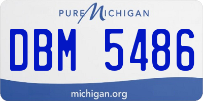 MI license plate DBM5486