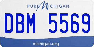 MI license plate DBM5569