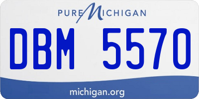 MI license plate DBM5570