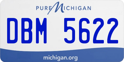 MI license plate DBM5622