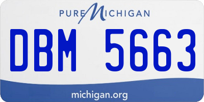 MI license plate DBM5663