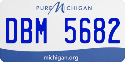 MI license plate DBM5682