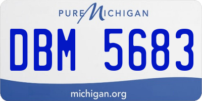 MI license plate DBM5683