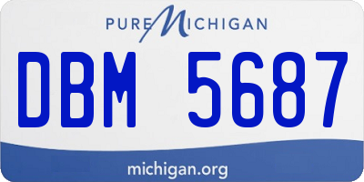 MI license plate DBM5687