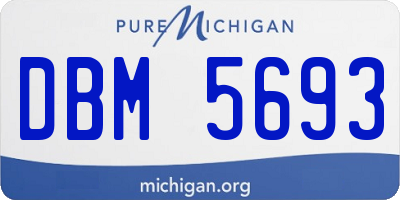 MI license plate DBM5693