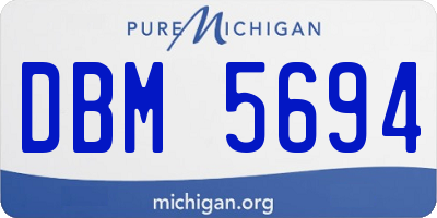 MI license plate DBM5694
