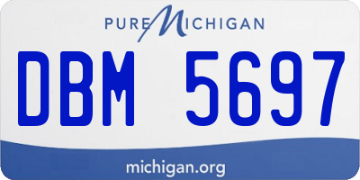 MI license plate DBM5697