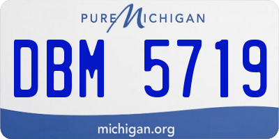 MI license plate DBM5719
