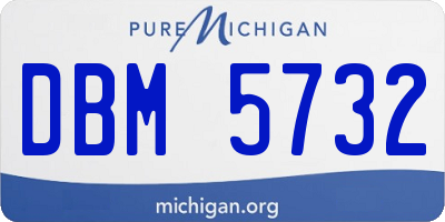 MI license plate DBM5732