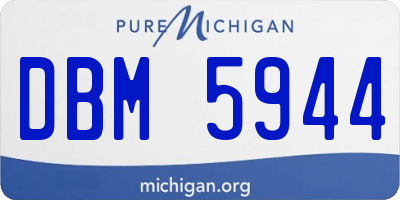 MI license plate DBM5944