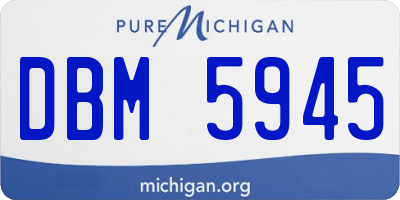 MI license plate DBM5945