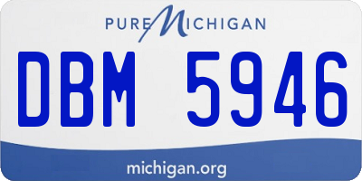 MI license plate DBM5946