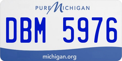 MI license plate DBM5976