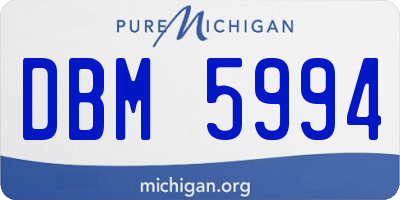 MI license plate DBM5994