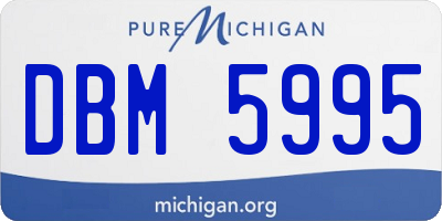 MI license plate DBM5995