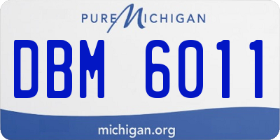 MI license plate DBM6011