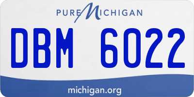 MI license plate DBM6022