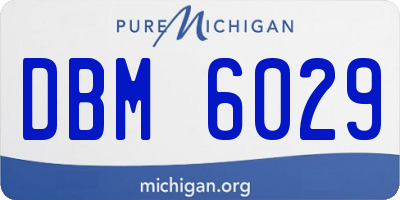 MI license plate DBM6029