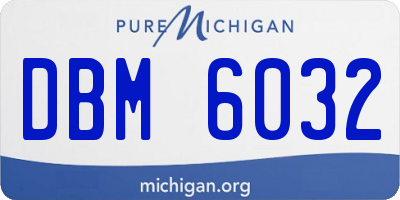 MI license plate DBM6032