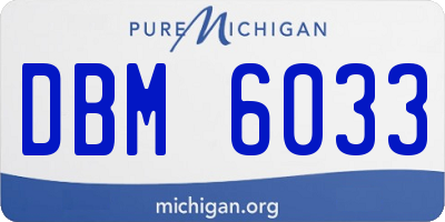 MI license plate DBM6033