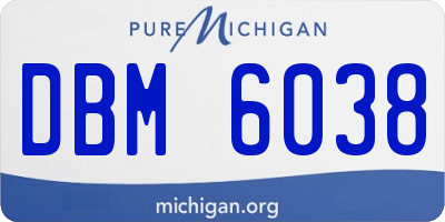 MI license plate DBM6038