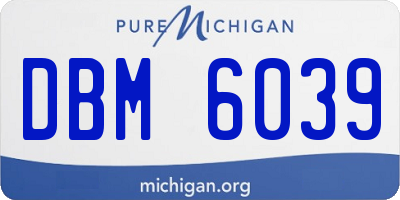 MI license plate DBM6039