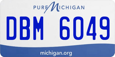 MI license plate DBM6049