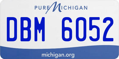MI license plate DBM6052
