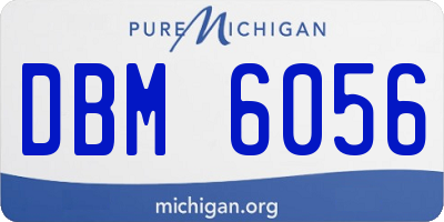 MI license plate DBM6056