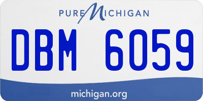 MI license plate DBM6059