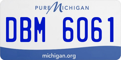 MI license plate DBM6061