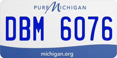 MI license plate DBM6076