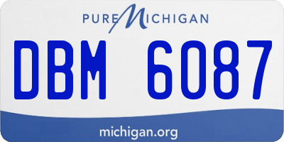 MI license plate DBM6087