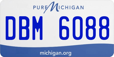 MI license plate DBM6088